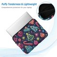 thumbnail image 2 of FORMRS 13-13.3 inch Laptop Sleeve Case Soft Carrying Quilted Computer Bag Cover, Neon Christmas, 2 of 7