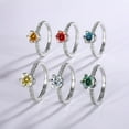 thumbnail image 2 of 1ct 18K White Gold Moissanite Rings for Women Gift D Color VVS1 Clarity Diamond Rings 925 Sterling Silver Ring jewelry Moissanite Engagement Rings with Certificate, 2 of 6