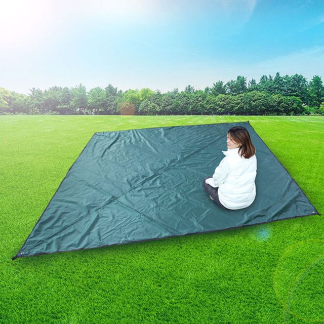 Greeniant Tienda de lona impermeable Camping al aire libre Resistente a los rayos UV Sombrilla Toldo Jardín carpas verde negruzco