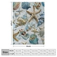 thumbnail image 4 of Shiartex Coastal Ocean Beach Blanket Gifts for Girls Boys Kids Adults Soft Warm Lightweight Cozy Nautical Coral Seashells Throw Blankets for Bed Sofa Living Room Couch Home Decor 40x50in, 4 of 6
