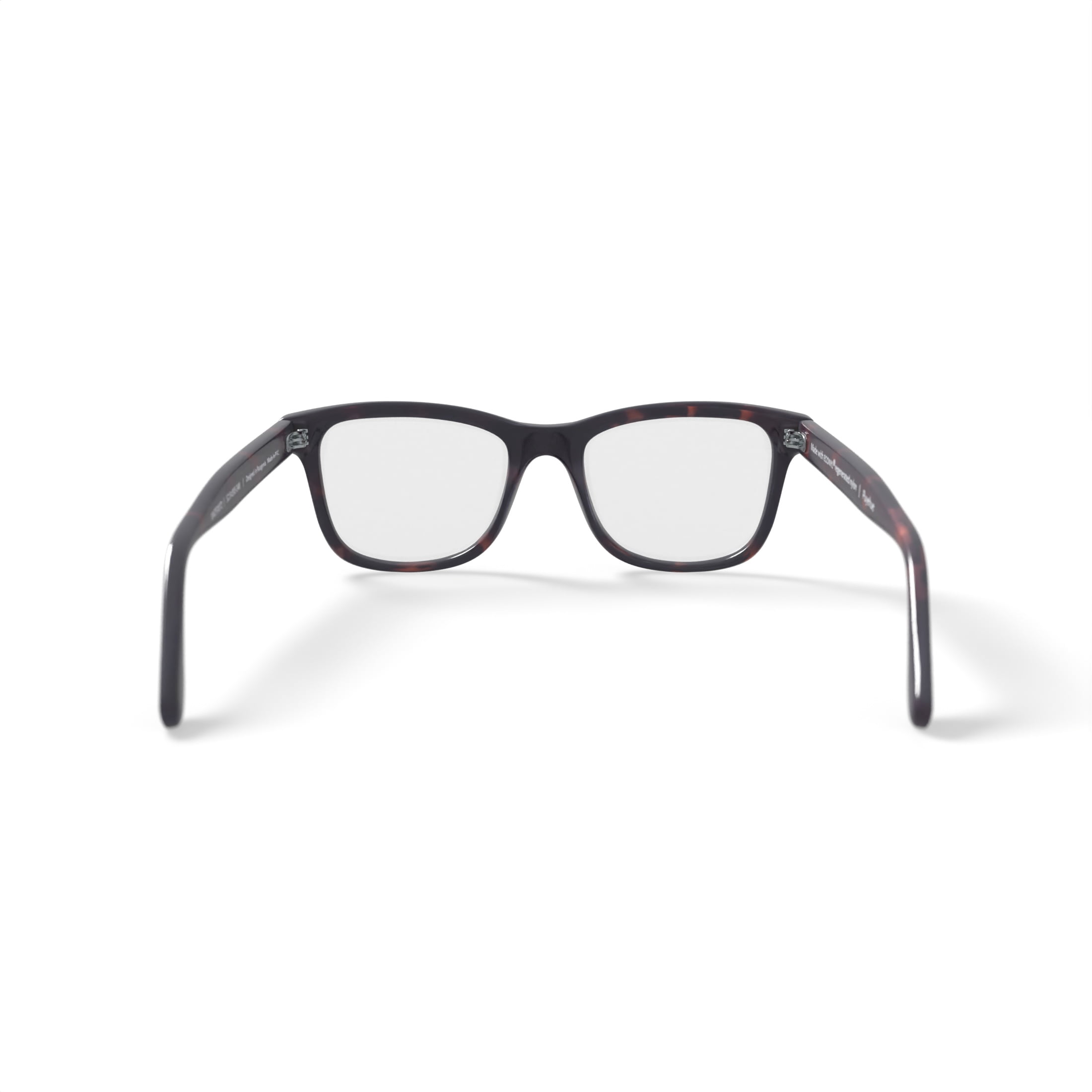 Karun Men's Puyehue Square Prescription Eyeglasses with Case, Brown Tortoise