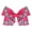 Hot Pink, variant on 5.5 Inch Plaid Bow Hair Clip (Purple)