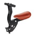 thumbnail image 4 of Asiento de bicicleta montado en la parte delantera, asiento de bebé eléctrico Universal, portabicicletas, silla plegable para niños pequeños, , marrón, 4 of 8