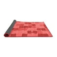 thumbnail image 2 of Ahgly Company Indoor Square Checkered Red Modern Area Rugs, 8' Square, 2 of 4