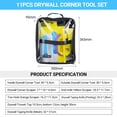 thumbnail image 2 of 11Pcs Drywall Corner Tool Set Inside and Outside Corner Trowel Drywall Corner Scraper Drywall Taping Knife Construction Tool for Removing Wallpaper Repairing Drywall Applying Putty Scrapin, 2 of 6