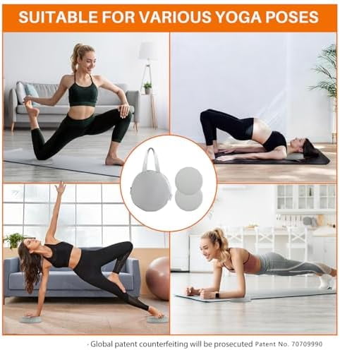 Yoga Knee Pad, 1.57 Inch Thick, Memory Foam and EPE Foam, Waterproof and Non-Slip, for Knees Elbows Wrist Hands Head Yoga Pilates Work Out Kneeling Pad, Exercise Mat 2