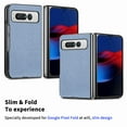 thumbnail image 4 of Allytech Phone Case for Google Pixel 9 Pro Fold, Fibre Texture Design Shockproof Drop Protection Anti-Scratch TPU Back Cover Case for Google Pixel 9 Pro Fold - Blue, 4 of 7