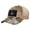 Camo & Khaki, variant on Multicam Camo Curved Bill Snapback Trucker Hat | Black Camo & Black Cap | 2x3 in Loop Surface for Patches