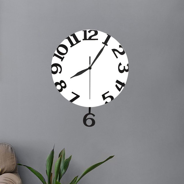 Reloj de pared moderno Soledad con Movimiento suave 30 cm x 37,5 cm