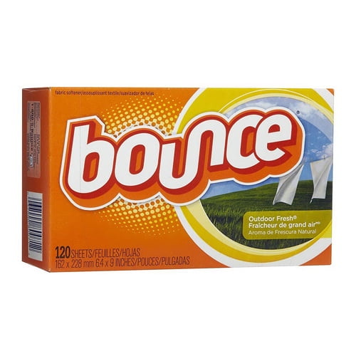 Bounce Fabric Softener Dryer Sheets Outdoor Fresh, 120 Ea, 3 Pack