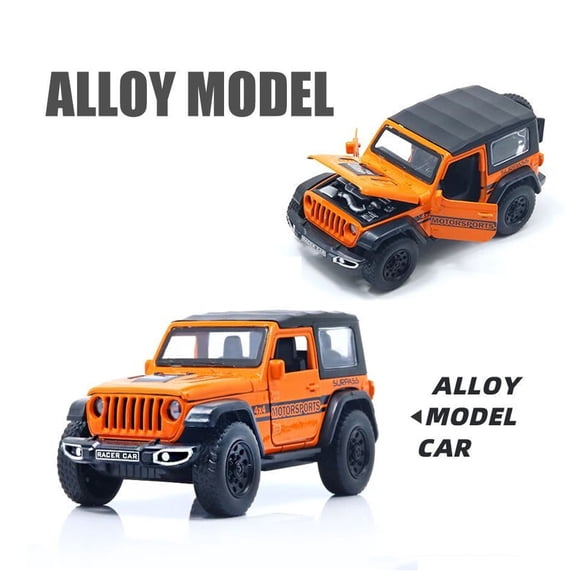 Alloy Off-Road Vehicle 1:36 Model Car With Four Doors That Can Be Opened, Toy Gift Decoration