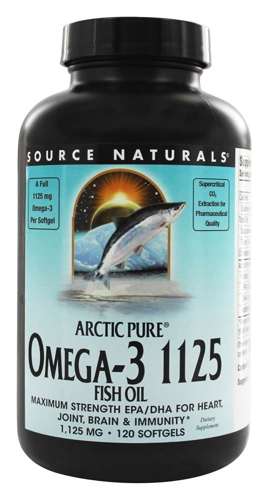Source Naturals ArcticPure Omega3 Fish Oil 1125 mg. 120 Softgels