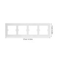 thumbnail image 2 of WRITWAA 2Pcs White Decorative Rocker Switch Outlet Wall Plate Cover Fits Standard 86 Boxes, 2 of 8