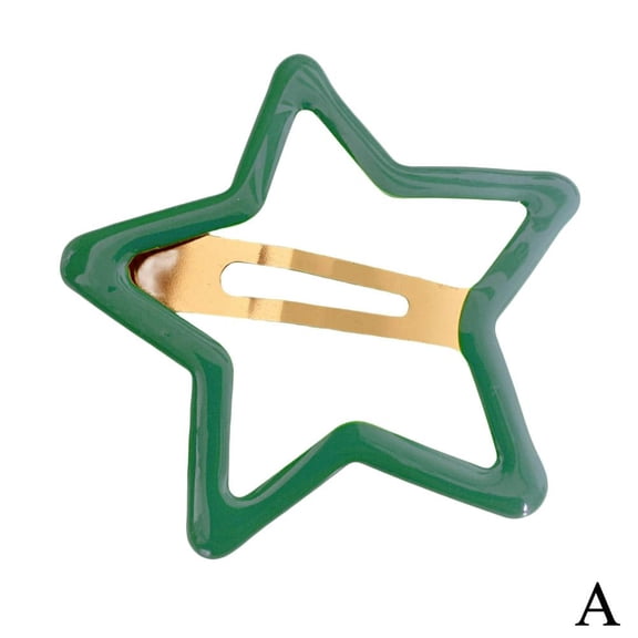 1Pcs Cute Colorful Star Waterdrop Shape Hair Clips For Girls Children Lovely Hair Kids Hairpins Hair Accessories Decorate