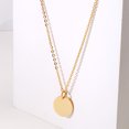 thumbnail image 4 of Colliers Initiales Ton pour Femmes avec Pendentifs Disques en Acier Inoxydable, 4 of 5