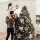thumbnail image 4 of Colgantes de árbol de Navidad, 7 piezas de adornos navideños de madera, adornos de árbol de Navidad de madera 3D, adornos colgantes de madera de bricolaje, decoración de árbol de Navidad, 4 of 5