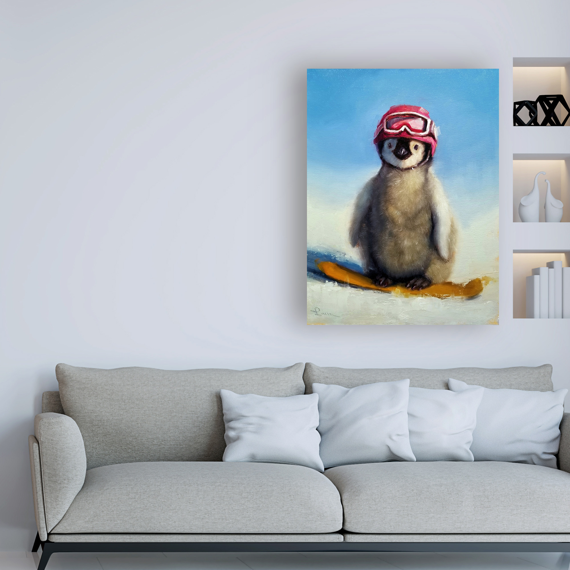 Trademark Fine Art 'Snowboard Chic' Canvas Art by Lucia Heffernan