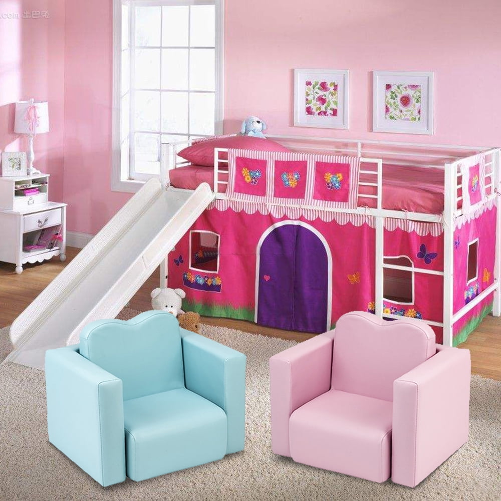 Lowestbest Kids Furniture Sofa for Girls, Toddlers, Child Sofa for Playrooms, Upholstered Kids