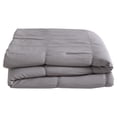 thumbnail image 3 of VCNY Home Sumara 4-Piece Grey Striped Polyester Comforter Set, Full/Queen, 3 of 5
