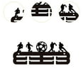 thumbnail image 6 of Baoblaze Medals Display Hanger Award Ribbon Organizer Wall Mounted Awards Medal Holder Medal Hanging Frame Rack for Office Living Room Four player football, 6 of 8