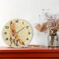 thumbnail image 6 of SKYSONIC Watercolor Fox Wall Clock 10 Inch Silent Non Ticking Round Clock Oil Painting Clock Easy to Read Clock for Living Room Bedroom Bathroom Home Decor, 6 of 7