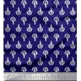 thumbnail image 1 of Soimoi Rayon Fabric Floral Block Printed Fabric 1 Yard 56 Inch Wide, 1 of 3