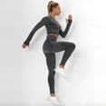 thumbnail image 4 of MSJUHEG Yoga Sets for Women,Workout Jumpsuits for Women,Athletic Sets for Women,Conjuntos Deportivos Para Mujer,Color Yoga Fitness Sports Running Suit Suits & Sets,Jumpsuit for Women Dark Gray S, 4 of 9