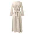 thumbnail image 4 of Hauaitttt Women's Long Sleeve Dress Vintage Pullover Abaya Prayer Clothes Beads Dresses for Women Nation of Islam Clothes Dress Women Sleeves Designs for Dresses under Scarf Hijab Womens Dresses Size, 4 of 4