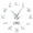 Silver, variant on Airedale Terrier Dog Silhouette Frameless Wall Clock Stickers, DIY Modern Decorative Clocks for Living Room, Bedroom, Office - Easy to Install, Large 3D Clock Design (Silver,27in)