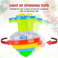 thumbnail image 6 of Light-Up Spinning Top - Colorful LED Design, Portable and Durable, Birthday Gift for Kids' Outdoor Entertainment, 6 of 8