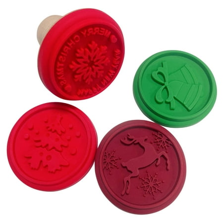 

1 Set Baking Cookie DIY Stamps Christmas Silicone Homemade Cookie Stamps Mixed Style