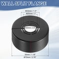 thumbnail image 2 of Wall Split Flange, 1 Pcs 70x30 mm - Cuttable ABS Round Escutcheon Plate Cover Buckle, Shower Arm Flange for 20/25/33mm(0.8/1.0/1.3 Inch) Water Pipe Faucet Decoration (Black), 2 of 7