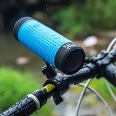 Leccer Bike Speaker Mini Outdoor Bluetooth Speaker Waterproof Professional Design as The Bicycle Speaker with Clear Handfree Calling,Integrated The Powerful Bike Bell Function and Easy to Mount