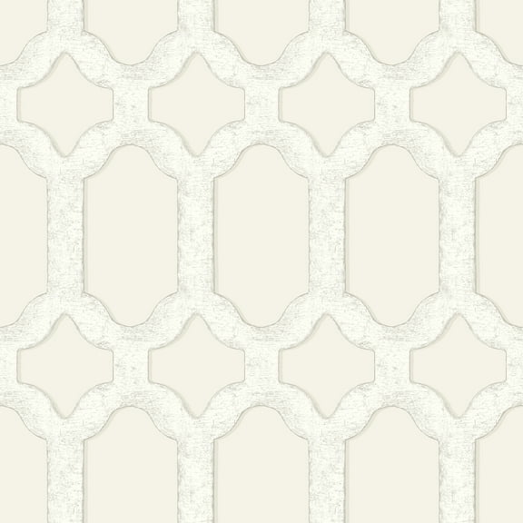 Chesapeake Chervil Cream Trellis Wallpaper