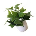 thumbnail image 3 of Artificial Potted Plant Leaf Simulation Leaves Home Office Desktop Greenery Decoration, 3 of 4