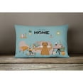 thumbnail image 4 of Carolines Treasures CK7927PW1216 Brown Briard Sweet Home Canvas Fabric Decorative Pillow 12H x16W multicolor, 4 of 4
