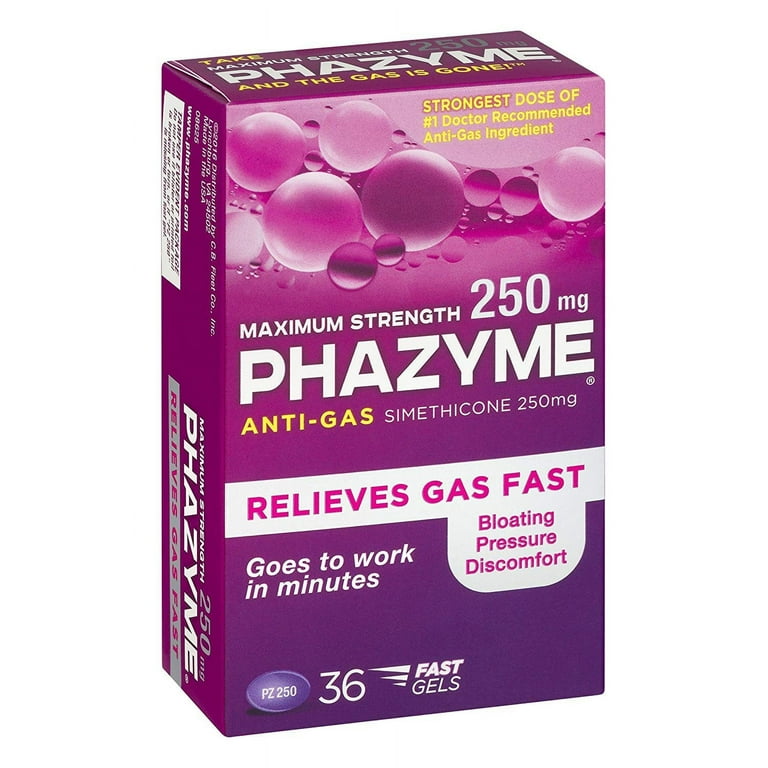 Phazyme Maximum Strength Gas And Bloating Relief, 250 Mg, 49 OFF