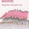 thumbnail image 3 of Happydeer Nail Gradient Pen Smooth Drawing Soft Bristles Nail Design with Pen Cover Faux Pearl Rod Manicure UV Gel Extension Pen Nail Salon Supply, 3 of 13