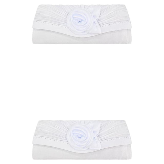 Minnieouse Bolso Negro Con Cierre Duradero Y Práctico Para Mujer - Para Bodas Y Especiales Blanco 1 Blanco 1 2Conjunto