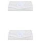 thumbnail image 1 of Qarigey Bolso Negro Con Cierre Duradero Y Práctico Para Mujer - Para Bodas Y Especiales Blanco 1 Blanco 1 2piezas, 1 of 6