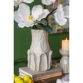 thumbnail image 3 of A&B Home Decorative Ceramic Vase with Textured Ridged Design - 7" x 7" x 11.5" - Gold, 3 of 8