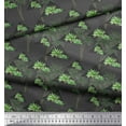 thumbnail image 3 of Soimoi Gray Heavy Satin Fabric Geometric & Palm Tree Print Fabric by the Yard 56 Inch Wide, 3 of 3