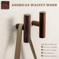 thumbnail image 2 of Wooden 4Pack Coat Hook Wall Mounted, Natural Single Coat Wood Coat Pegs Wall Mounted Vintage Single Organizer Hanger Wood Coat Hanger-Good, 2 of 5