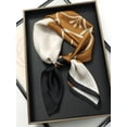 thumbnail image 3 of Bufanda cuadrada de seda 2023 de marca de lujo para mujer, banda para el pelo de gato para el cuello, Hijab de playa, Bandana para la cabeza, Foulard femenino de 70cm, 3 of 5