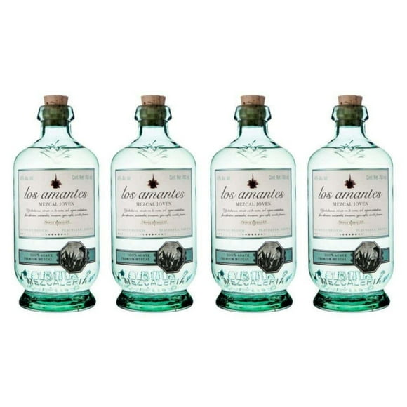 Pack de 4 Mezcal Los Amantes Joven 750 ml