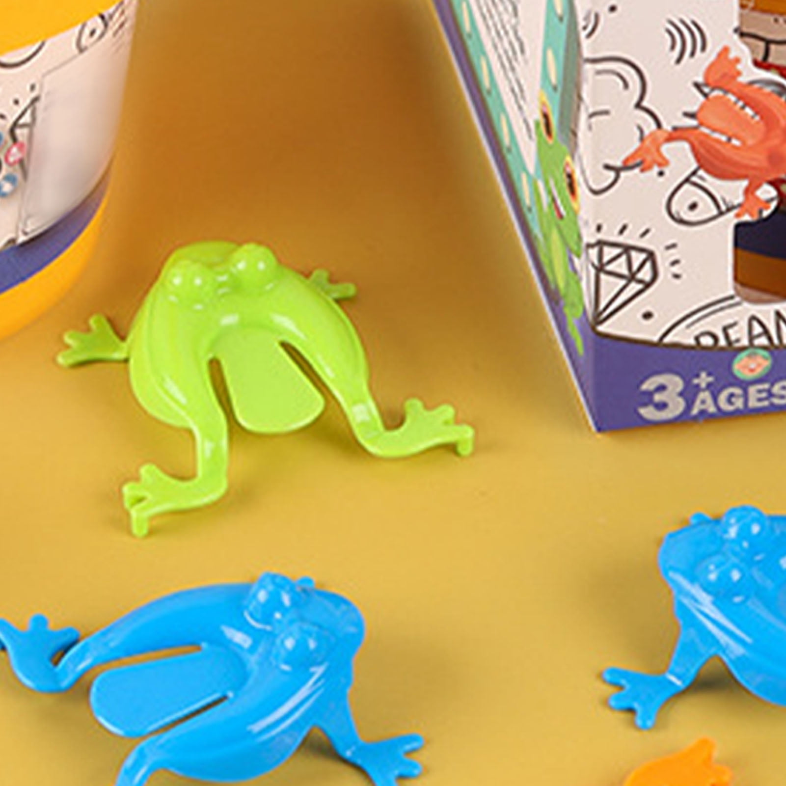 TOYANDONA Lot De 12 Grenouilles Sautantes + Seau – Jeu De Rebond Pour Enfant – Motricité Fine Et Tri Des Couleurs – Cadeau Fête, Anniversaire, Pâques