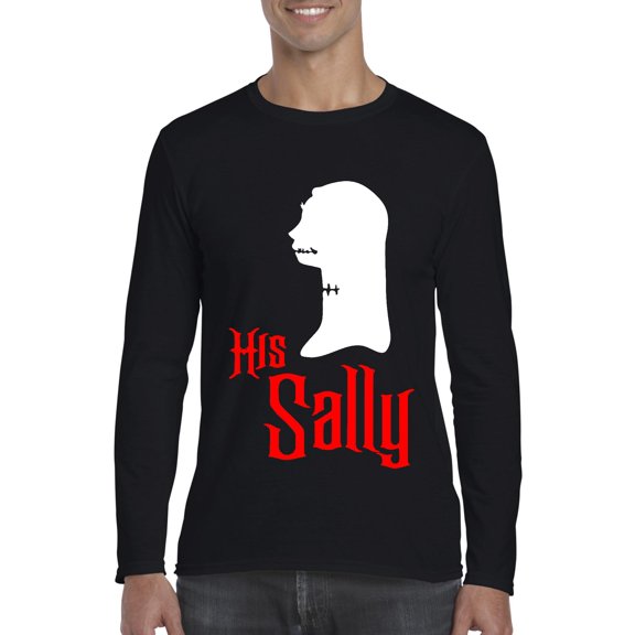 MmF - Mens Long Sleeve T-Shirts - Halloween Her Jack Matching Halloween Couple