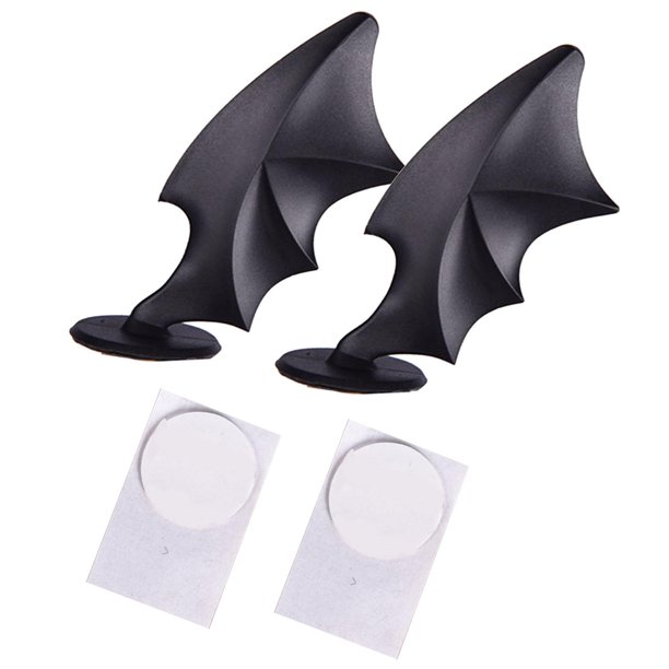 2 pegatinas decorativas para casco de motocicleta, para motocross, cara completa ala negra