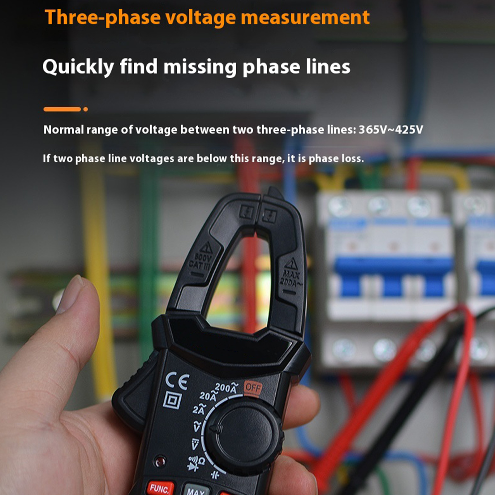COOLHOOD High Precise Digital Multimeter With Automatic Ranges for Home Circuit Testing Check and Laboratory Research Lightweight