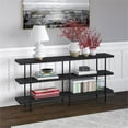 thumbnail image 2 of Maklaine Contemporary 64" Steel Console Table in Black, 2 of 10